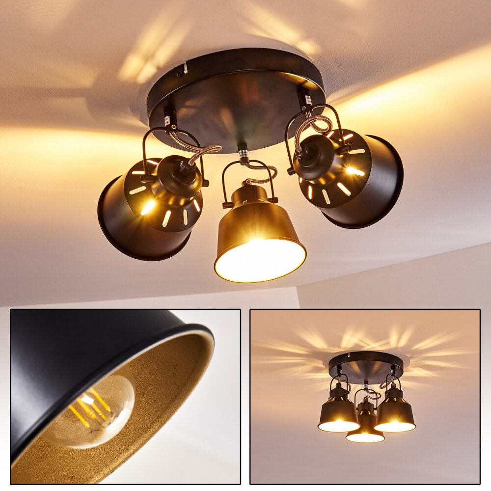 Lampa Sufitowa Safari Czarny, 3-punktowe main product photo