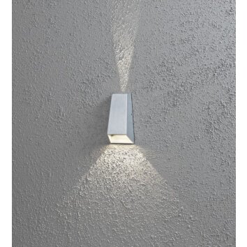 Konstsmide Imola lampa ścienna LED Szary, 2-punktowe