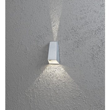 Konstsmide Imola lampa ścienna LED Szary, 2-punktowe