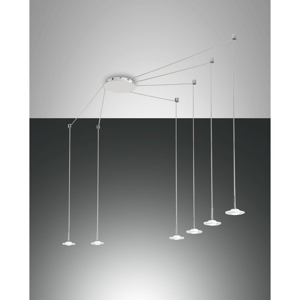 Fabas Luce Susanna Lampa Wisząca LED Biały, 6-punktowe main product photo