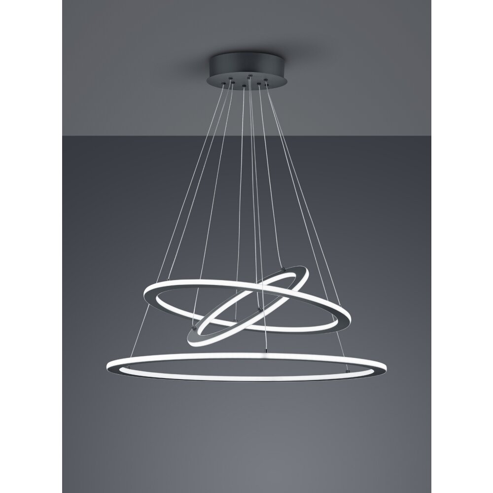 Trio Durban Lampa Wisząca LED Antracytowy, 1-punktowy main product photo