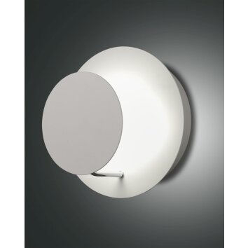 Fabas Luce Fullmoon Lampa ścienna LED Biały, 1-punktowy