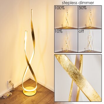 Lampa Stojąca Medle LED Złoty, 1-punktowy