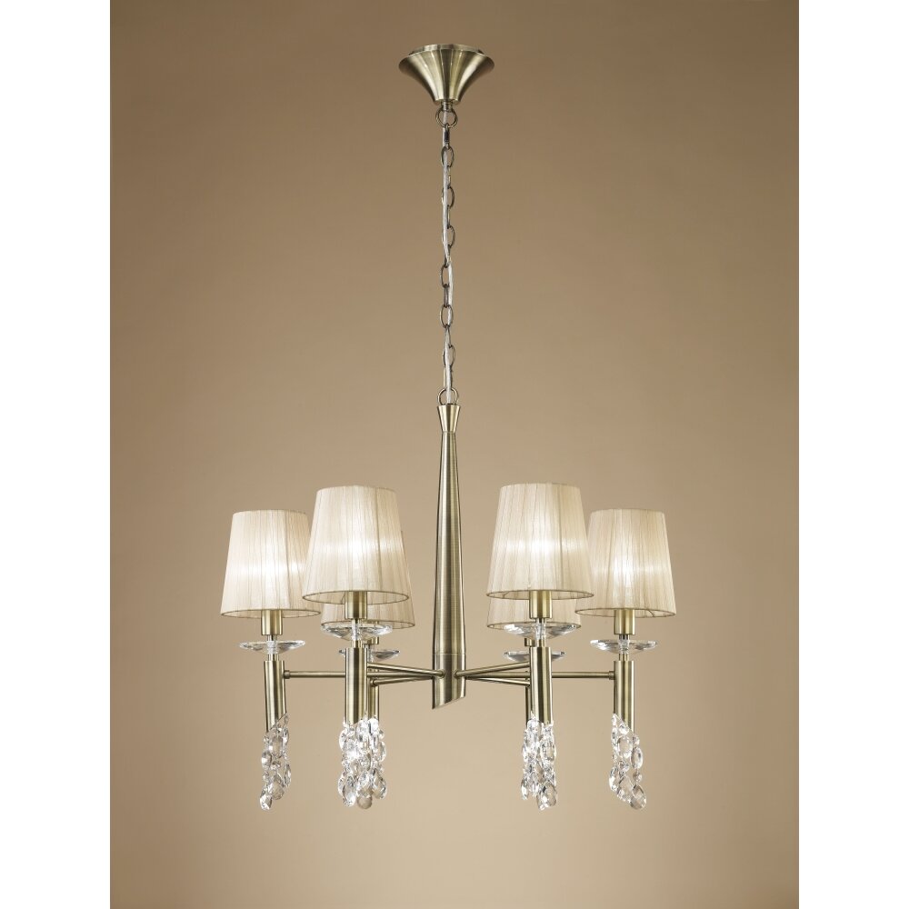 Mantra TIFFANY Lampa Wisząca Brązowy, 6-punktowe main product photo