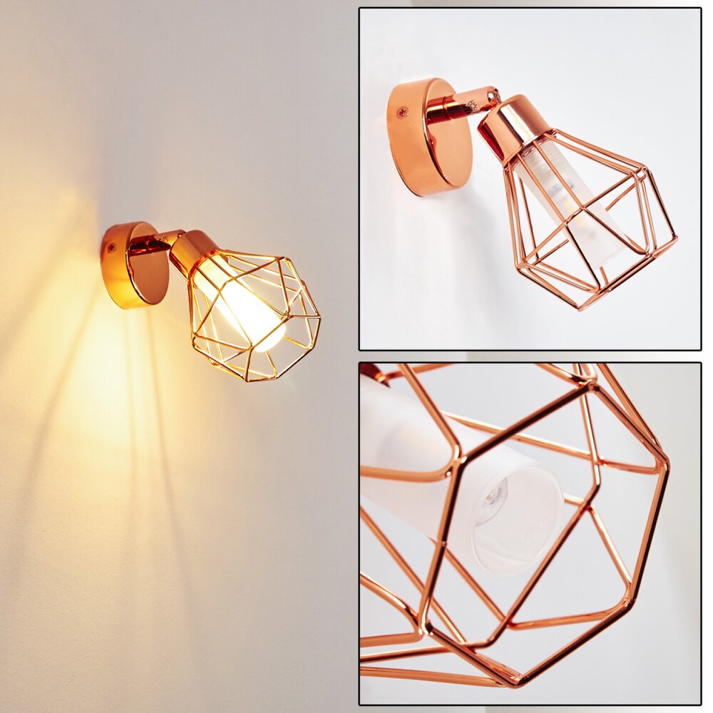 Ferrand Lampa ścienna LED Miedź, 1-punktowy main product photo