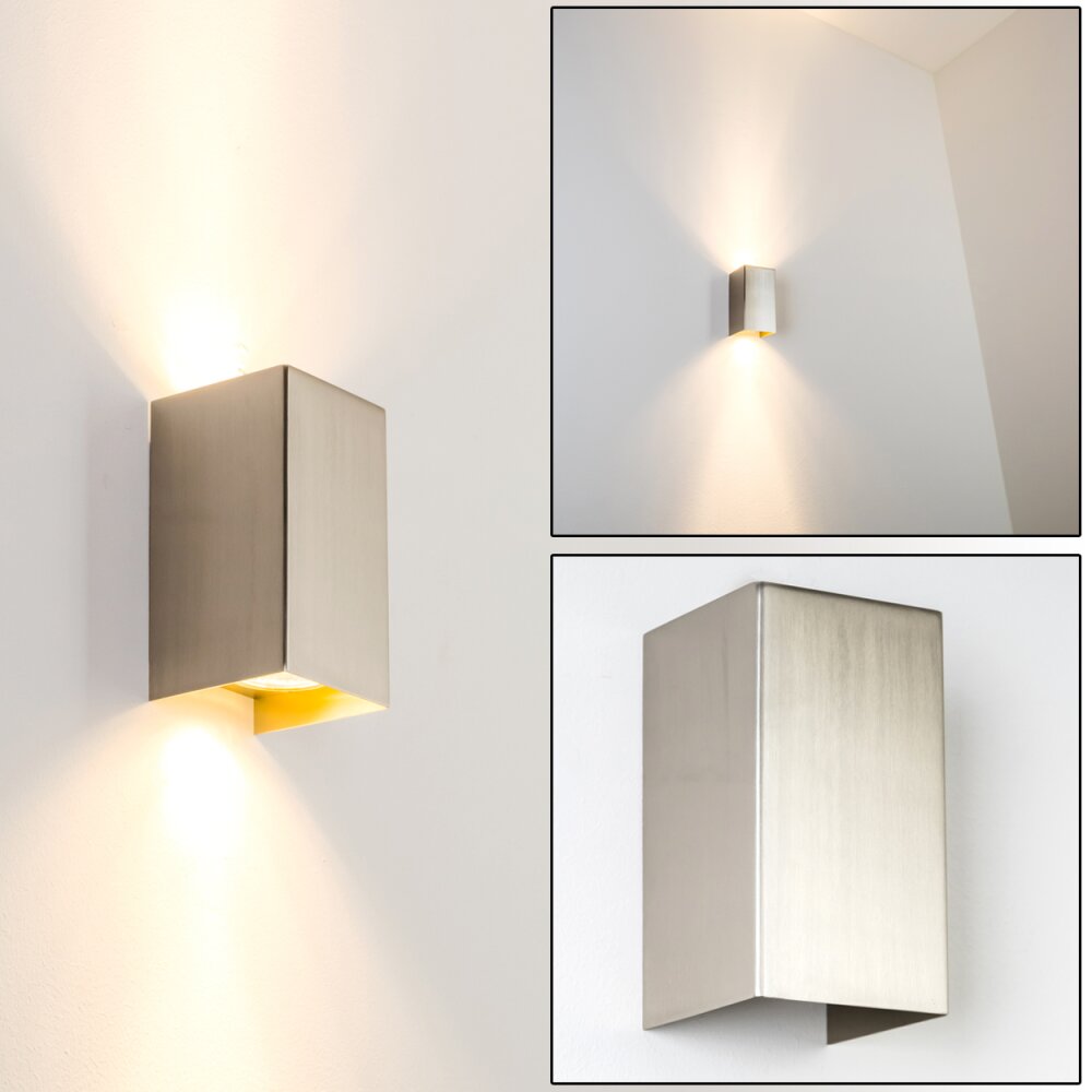 Tabera lampa ścienna Stal szczotkowana, 2-punktowe main product photo