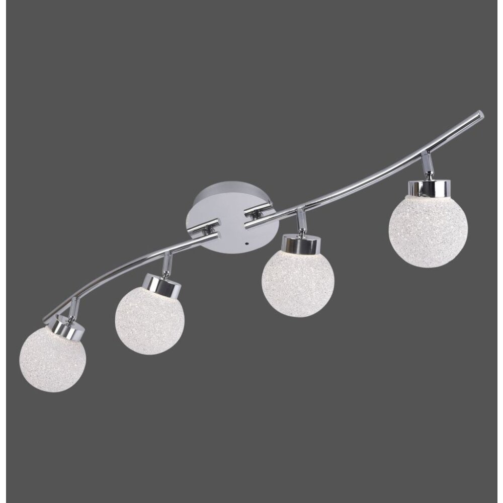 Leuchten Direkt MIKO Lampa Sufitowa LED Chrom, 4-punktowe, Zdalne sterowanie, Zmieniacz kolorów main product photo