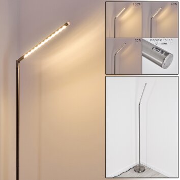 Deje Lampa Stojąca LED Nikiel matowy, 1-punktowy