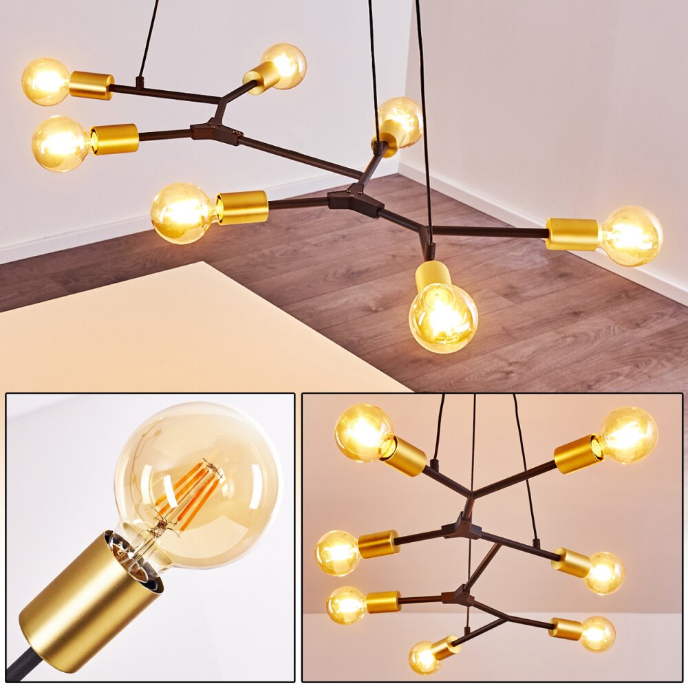 Coppet Lampa Wisząca Czarno-złoty, 7-punktowe main product photo