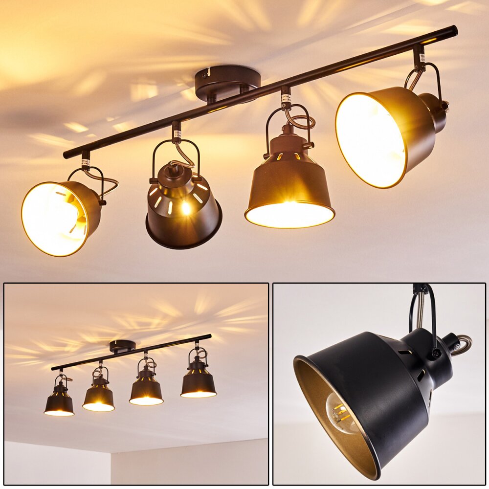 Safari Lampa Sufitowa Czarny, 4-punktowe main product photo