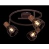 Lampa w kształcie spirali z Lampa sufitowakami Globo ISABELLE Rdzawy, 3-punktowe