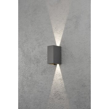 Konstsmide Cremona lampa ścienna LED Antracytowy, 2-punktowe