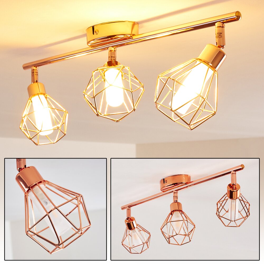 Ferrand Lampa Sufitowa LED Miedź, 3-punktowe main product photo