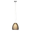 Brilliant Relax Lampa Wisząca Brązowy, Chrom, 1-punktowy