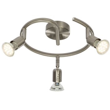 Brilliant Loona Lampa w kształcie rondla z reflektorkami LED Żelazo, 3-punktowe