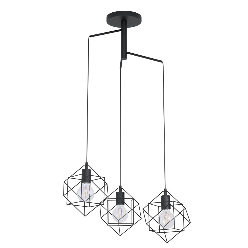 Eglo STRAITON Lampa Wisząca Czarny, 3-punktowe main product photo