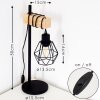 Barbengo Lampa stołowa jasne drewno, czarny, 1-punktowy