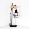 Barbengo Lampa stołowa jasne drewno, czarny, 1-punktowy