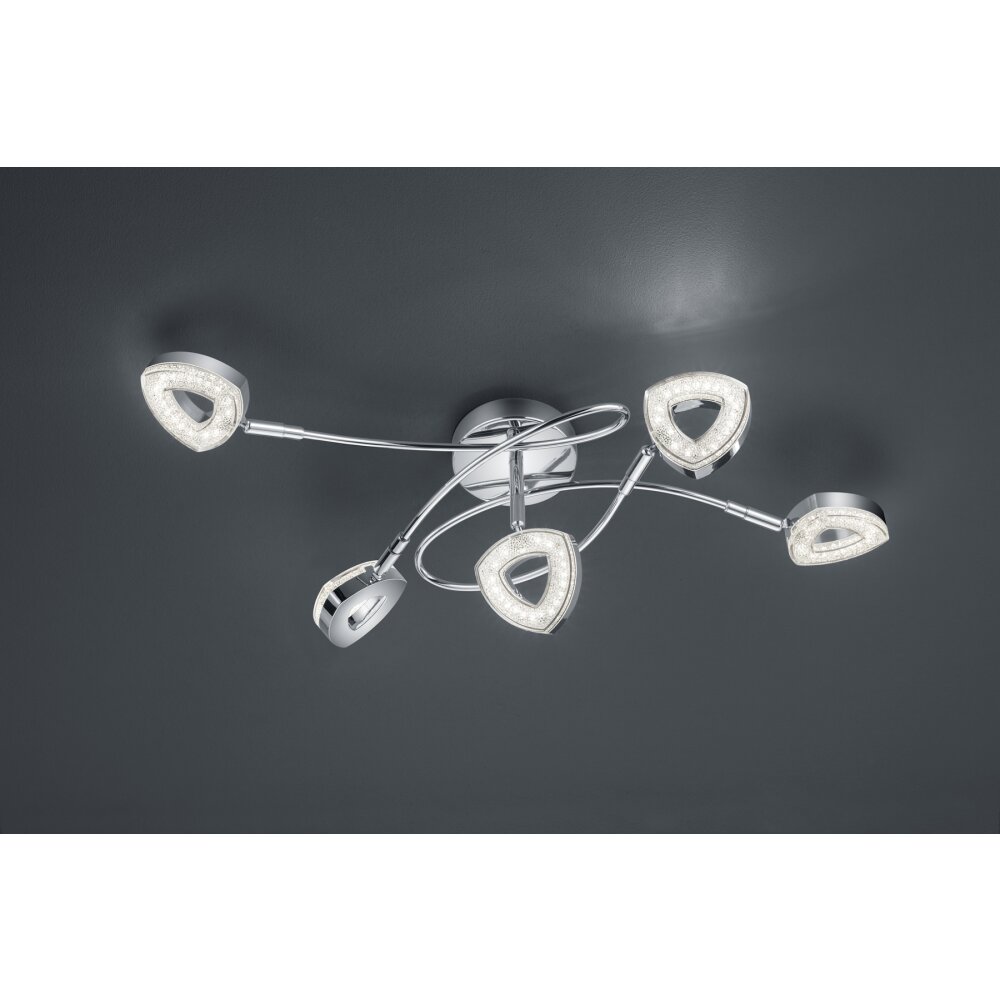 Reality Tours Lampa Sufitowa LED Chrom, 5-punktowe main product photo
