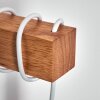 Barbengo Lampa ścienna brązowy, biały, 1-punktowy