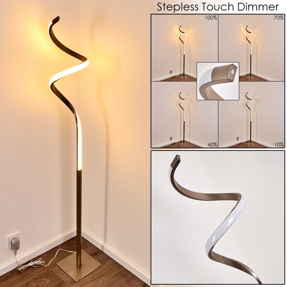 Pitasch Lampa Stojąca LED Nikiel matowy, 1-punktowy main product photo