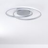 Leksund Lampa Sufitowa LED Srebrny, 1-punktowy