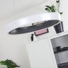 Mackay Lampa Sufitowa LED Antracytowy, Biały, 1-punktowy, Zdalne sterowanie