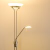 Biot lampa stojąca oświetlająca sufit LED Nikiel matowy, 2-punktowe