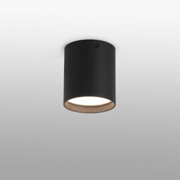 Faro Barcelona Haru Lampa Sufitowa LED Czarny, 1-punktowy