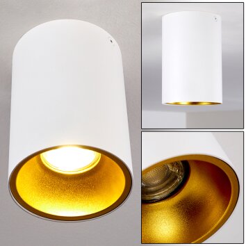Lampa Sufitowa Grenada Złoty, Biały, 1-punktowy