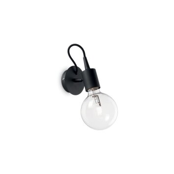 Ideal Lux EDISON Lampa ścienna Czarny, 1-punktowy