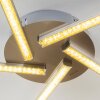 Moncton Lampa sufitowa LED Nikiel matowy, 1-punktowy