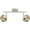 Globo XMAS Lampa Sufitowa LED Nikiel matowy, 2-punktowe