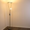 KIMBA Lampa stojąca oświetlająca sufit LED Nikiel matowy, 3-punktowe
