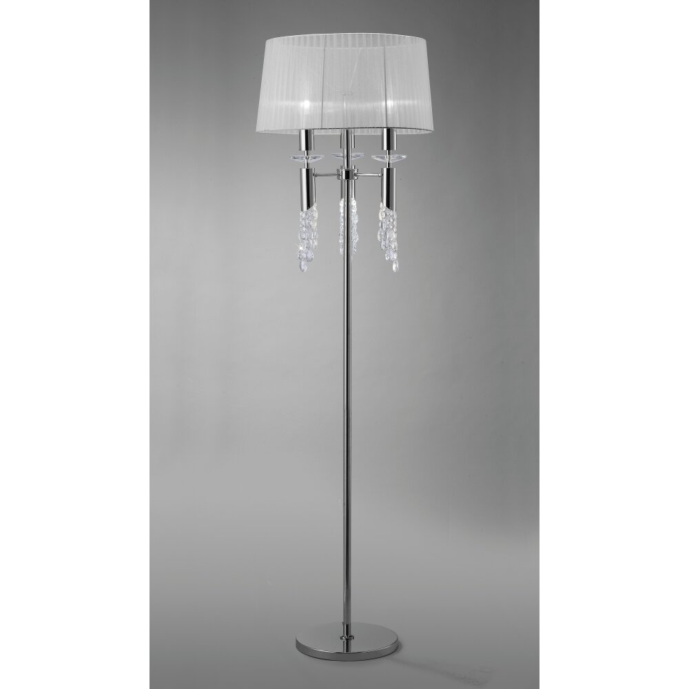 Mantra TIFFANY Lampa Stojąca Chrom, 3-punktowe main product photo
