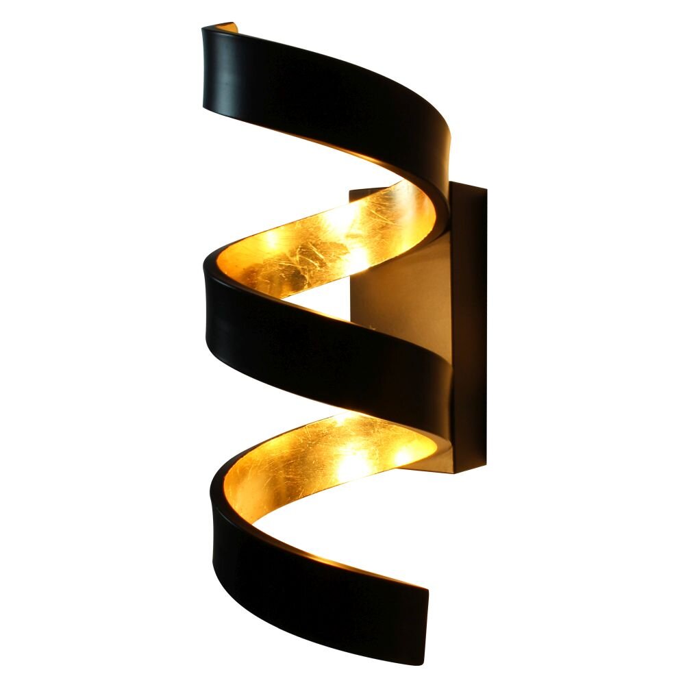 Lutec HELIX Lampa ścienna Złoty, Czarny, 3-punktowe main product photo