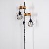 Barbengo Lampa Stojąca jasne drewno, czarny, 2-punktowe