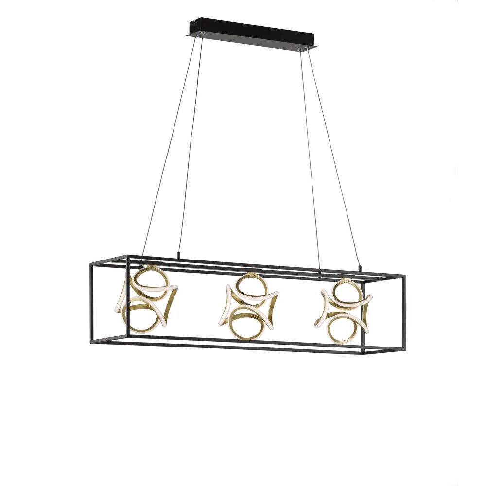 Fischer & Honsel premium Gesa Lampa Wisząca LED Czarny, 1-punktowy main product photo