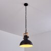 Chetco Lampa Wisząca Jasne drewno, Czarny, 1-punktowy