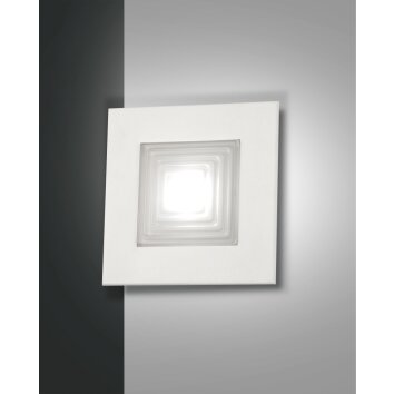 Fabas Luce Formia Lampa ścienna LED Biały, 1-punktowy