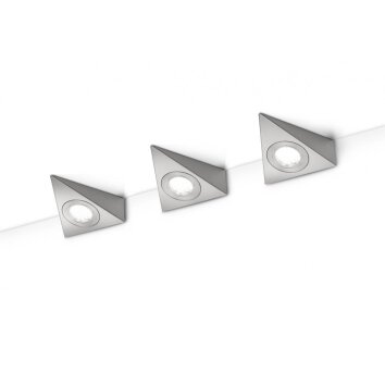 Trio Serie 2733 lampa ścienna LED Nikiel matowy, 3-punktowe