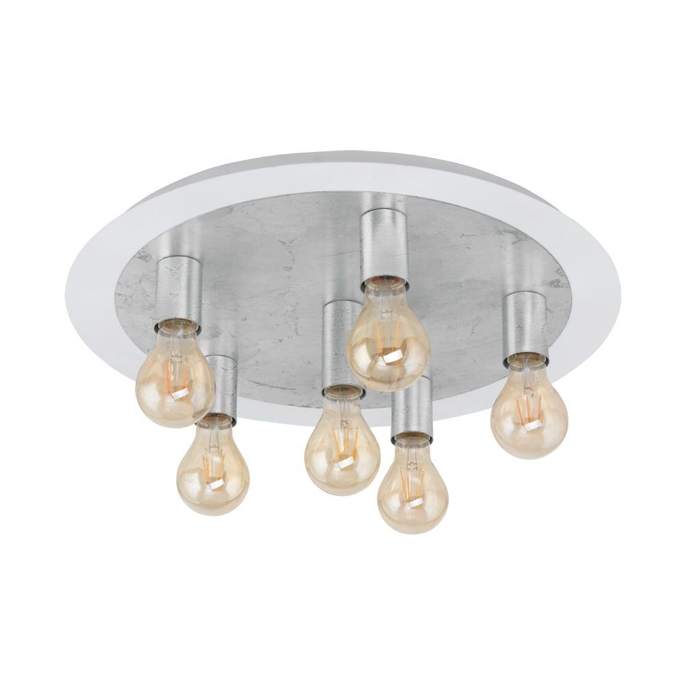 Eglo PASSANO Lampa Sufitowa Srebrny, Biały, 6-punktowe main product photo