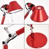 Artemide TOLOMEO MICRO Lampa stołowa Czerwony, 1-punktowy