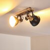 Lampa Sufitowa Orny Antracytowy, Jasne drewno, 2-punktowe