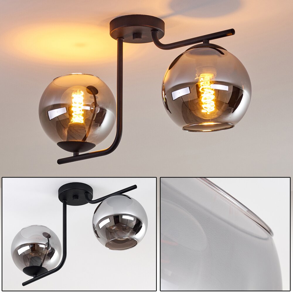 Cayuta Lampa Sufitowa Czarny, 2-punktowe main product photo
