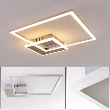 Chilkat Lampa Sufitowa LED Nikiel matowy, 1-punktowy Chilkat Lampa Sufitowa LED Nikiel matowy, 1-punktowy