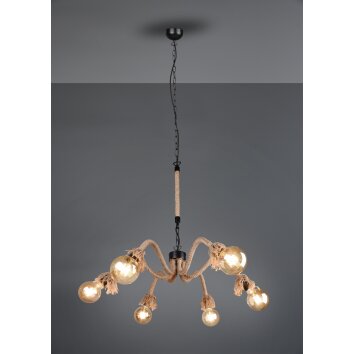 Reality Alva Lampa Wisząca LED Czarny, 6-punktowe Reality Alva Lampa Wisząca LED Czarny, 6-punktowe