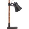 Lampa stołowa Brilliant Plow Ciemne drewno, Czarny, 1-punktowy