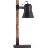 Lampa stołowa Brilliant Plow Ciemne drewno, Czarny, 1-punktowy