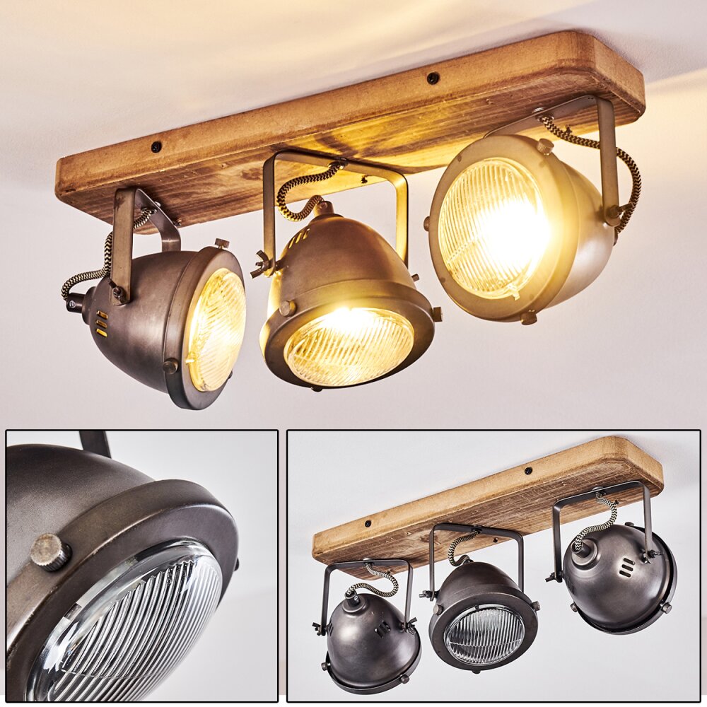 Lampa Sufitowa Glostrup Brązowy, Stal nierdzewna, 3-punktowe main product photo